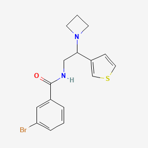 N-(2-(azetidin-1-yl)-2-(thiophen-3-yl)ethyl)-3-bromobenzamide