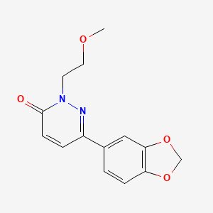 6-(benzo[d][1,3]dioxol-5-yl)-2-(2-methoxyethyl)pyridazin-3(2H)-one
