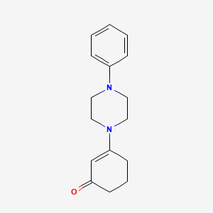 molecular formula C16H20N2O B2691275 3-(4-Phenylpiperazin-1-yl)cyclohex-2-en-1-one CAS No. 1023878-45-6