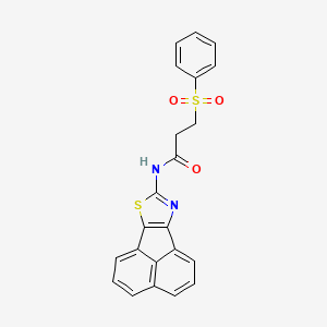 N-(acenaphtho[1,2-d]thiazol-8-yl)-3-(phenylsulfonyl)propanamide