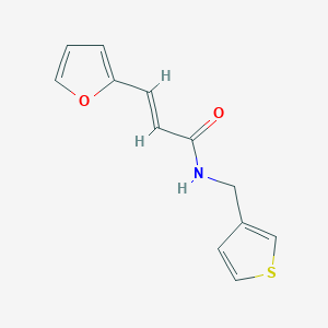 molecular formula C12H11NO2S B2691294 (E)-3-(furan-2-yl)-N-(thiophen-3-ylmethyl)acrylamide CAS No. 1331723-38-6