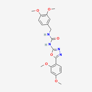 1-(3,4-Dimethoxybenzyl)-3-(5-(2,4-dimethoxyphenyl)-1,3,4-oxadiazol-2-yl)urea