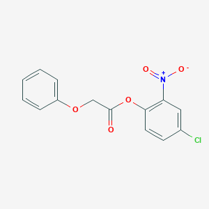 molecular formula C14H10ClNO5 B2691313 4-Chloro-2-nitrophenyl 2-phenoxyacetate CAS No. 391229-21-3