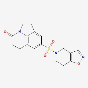 8-((6,7-dihydroisoxazolo[4,5-c]pyridin-5(4H)-yl)sulfonyl)-5,6-dihydro-1H-pyrrolo[3,2,1-ij]quinolin-4(2H)-one