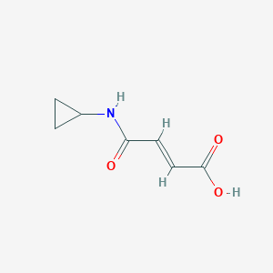 molecular formula C7H9NO3 B2691352 (Z)-3-Cyclopropylcarbamoyl-acrylic acid CAS No. 925413-02-1