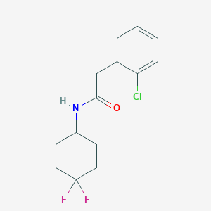 molecular formula C14H16ClF2NO B2691353 2-(2-chlorophenyl)-N-(4,4-difluorocyclohexyl)acetamide CAS No. 2034461-62-4