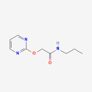 molecular formula C9H13N3O2 B2691358 N-propyl-2-(pyrimidin-2-yloxy)acetamide CAS No. 1286726-85-9