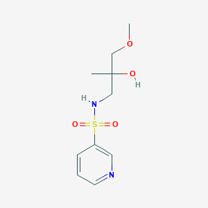 molecular formula C10H16N2O4S B2691443 N-(2-hydroxy-3-methoxy-2-methylpropyl)pyridine-3-sulfonamide CAS No. 1334373-81-7