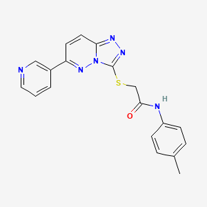 molecular formula C19H16N6OS B2691473 N-(4-methylphenyl)-2-{[6-(pyridin-3-yl)-[1,2,4]triazolo[4,3-b]pyridazin-3-yl]sulfanyl}acetamide CAS No. 891106-57-3