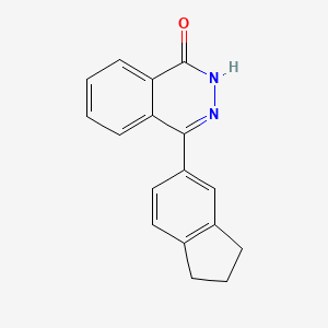 molecular formula C17H14N2O B2691541 4-(2,3-dihydro-1H-inden-5-yl)-2H-phthalazin-1-one CAS No. 866050-17-1
