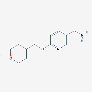 [6-(Oxan-4-ylmethoxy)pyridin-3-yl]methanamine