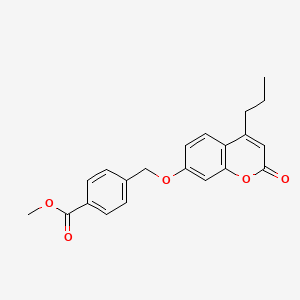 methyl 4-{[(2-oxo-4-propyl-2H-chromen-7-yl)oxy]methyl}benzoate