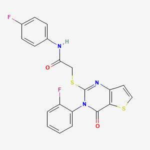 N-(4-fluorophenyl)-2-{[3-(2-fluorophenyl)-4-oxo-3,4-dihydrothieno[3,2-d]pyrimidin-2-yl]sulfanyl}acetamide
