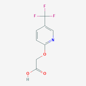 molecular formula C8H6F3NO3 B2691562 2-[5-(Trifluoromethyl)pyridin-2-yl]oxyacetic acid CAS No. 1354746-22-7