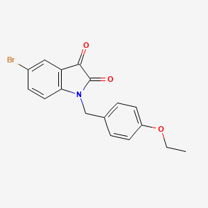 5-Bromo-1-(4-ethoxybenzyl)indoline-2,3-dione