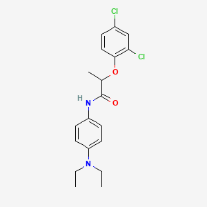 molecular formula C19H22Cl2N2O2 B2691577 2-(2,4-dichlorophenoxy)-N-[4-(diethylamino)phenyl]propanamide CAS No. 301225-55-8