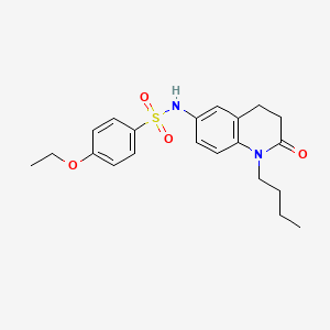 molecular formula C21H26N2O4S B2691583 N-(1-butyl-2-oxo-1,2,3,4-tetrahydroquinolin-6-yl)-4-ethoxybenzene-1-sulfonamide CAS No. 941906-47-4