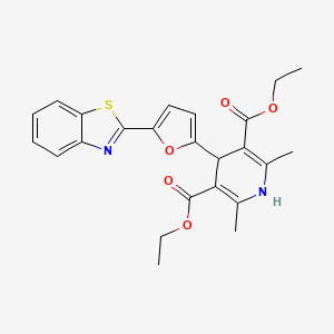 Diethyl 4-[5-(1,3-benzothiazol-2-yl)furan-2-yl]-2,6-dimethyl-1,4-dihydropyridine-3,5-dicarboxylate