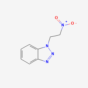 molecular formula C8H8N4O2 B2691606 1-(2-Nitroethyl)-1H-1,2,3-benzotriazole CAS No. 26861-64-3