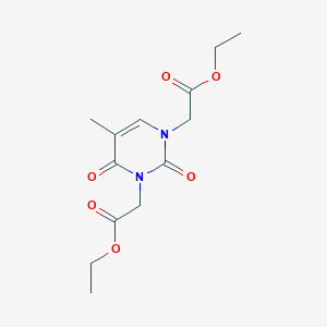 Ethyl 2-[3-(2-ethoxy-2-oxoethyl)-5-methyl-2,4-dioxopyrimidin-1-yl]acetate