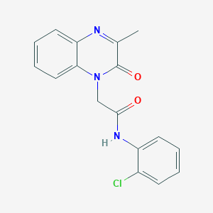 N-(2-chlorophenyl)-2-(3-methyl-2-oxoquinoxalin-1(2H)-yl)acetamide