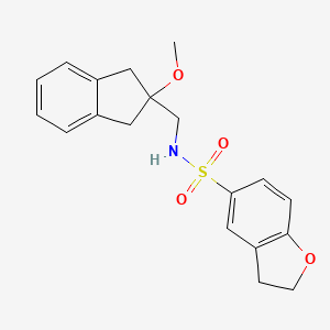 N-((2-methoxy-2,3-dihydro-1H-inden-2-yl)methyl)-2,3-dihydrobenzofuran-5-sulfonamide