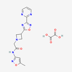 N-(5-methylisoxazol-3-yl)-2-(3-(3-(pyrimidin-2-yl)-1,2,4-oxadiazol-5-yl)azetidin-1-yl)acetamide oxalate