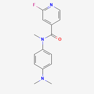 N-[4-(dimethylamino)phenyl]-2-fluoro-N-methylpyridine-4-carboxamide