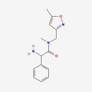 2-amino-N-methyl-N-[(5-methyl-1,2-oxazol-3-yl)methyl]-2-phenylacetamide
