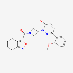 6-(2-Methoxyphenyl)-2-[1-(4,5,6,7-tetrahydro-2,1-benzoxazole-3-carbonyl)azetidin-3-yl]pyridazin-3-one