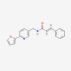 N-((6-(furan-2-yl)pyridin-3-yl)methyl)cinnamamide