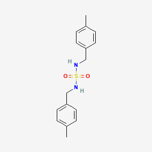 molecular formula C16H20N2O2S B2691665 N,N'-bis(4-methylbenzyl)sulfamide CAS No. 250165-80-1