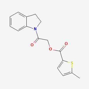 [2-(2,3-Dihydroindol-1-yl)-2-oxoethyl] 5-methylthiophene-2-carboxylate