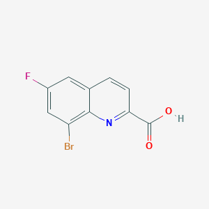molecular formula C10H5BrFNO2 B2691694 8-Bromo-6-fluoroquinoline-2-carboxylic acid CAS No. 1067914-40-2
