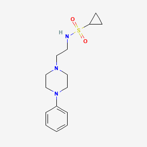 N-(2-(4-phenylpiperazin-1-yl)ethyl)cyclopropanesulfonamide