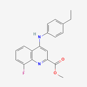 molecular formula C19H17FN2O2 B2691721 Methyl 4-[(4-ethylphenyl)amino]-8-fluoroquinoline-2-carboxylate CAS No. 1207015-78-8