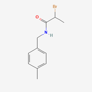 molecular formula C11H14BrNO B2691748 2-bromo-N-(4-methylbenzyl)propanamide CAS No. 1119450-49-5