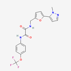 N-[[5-(2-Methylpyrazol-3-yl)furan-2-yl]methyl]-N'-[4-(trifluoromethoxy)phenyl]oxamide