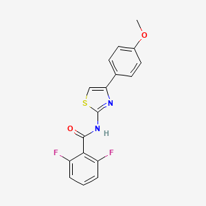 2,6-difluoro-N-[4-(4-methoxyphenyl)-1,3-thiazol-2-yl]benzamide