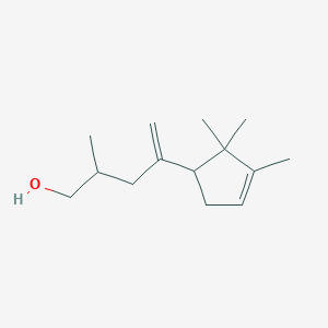 molecular formula C14H24O B026918 4-PENTEN-1-OL,2-METHYL-4-(2,2,3-TRIMETHYL-3-CYCLOPENTEN-1-YL)- CAS No. 104864-90-6