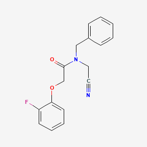 molecular formula C17H15FN2O2 B2691815 N-benzyl-N-(cyanomethyl)-2-(2-fluorophenoxy)acetamide CAS No. 1210455-82-5