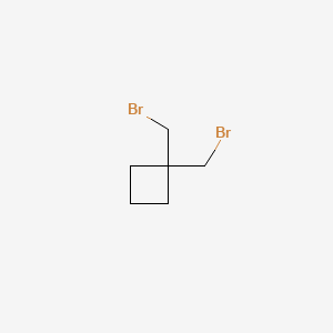 molecular formula C6H10Br2 B2691830 1,1-Bis(bromomethyl)cyclobutane CAS No. 20371-79-3