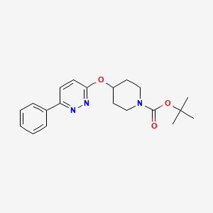 molecular formula C20H25N3O3 B2691854 Tert-butyl 4-[(6-phenylpyridazin-3-yl)oxy]piperidine-1-carboxylate CAS No. 2379985-26-7