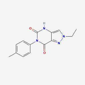 2-ethyl-6-(p-tolyl)-2H-pyrazolo[4,3-d]pyrimidine-5,7(4H,6H)-dione