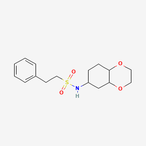 N-(octahydrobenzo[b][1,4]dioxin-6-yl)-2-phenylethanesulfonamide