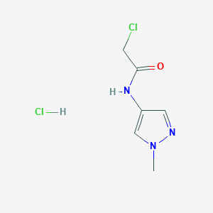 2-Chloro-N-(1-methylpyrazol-4-yl)acetamide;hydrochloride