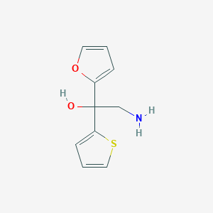 2-Amino-1-(furan-2-yl)-1-thiophen-2-ylethanol