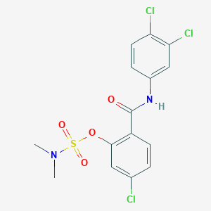5-chloro-2-[(3,4-dichloroanilino)carbonyl]phenyl-N,N-dimethylsulfamate