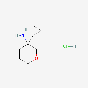 3-Cyclopropyloxan-3-amine;hydrochloride