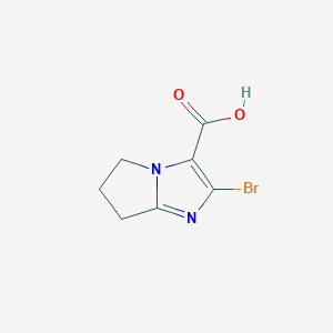 2-bromo-5H,6H,7H-pyrrolo[1,2-a]imidazole-3-carboxylic acid